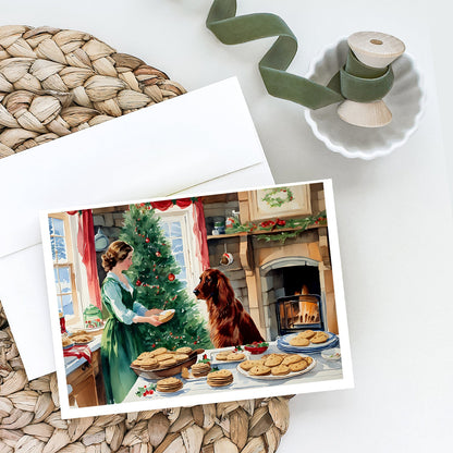 Irish Setter Christmas Cookies Greeting Cards Pack of 8-1