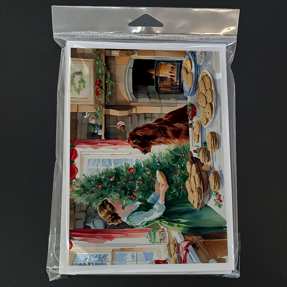 Irish Setter Christmas Cookies Greeting Cards Pack of 8-2
