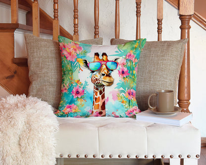 Hippie Animal Giraffe Throw Pillow-2