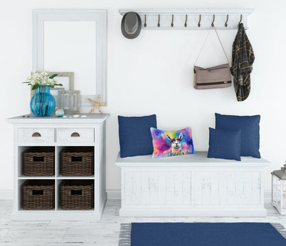 Hippie Animal Llama Throw Pillow-2