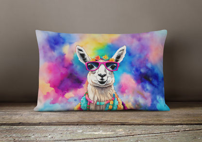 Hippie Animal Llama Throw Pillow-3