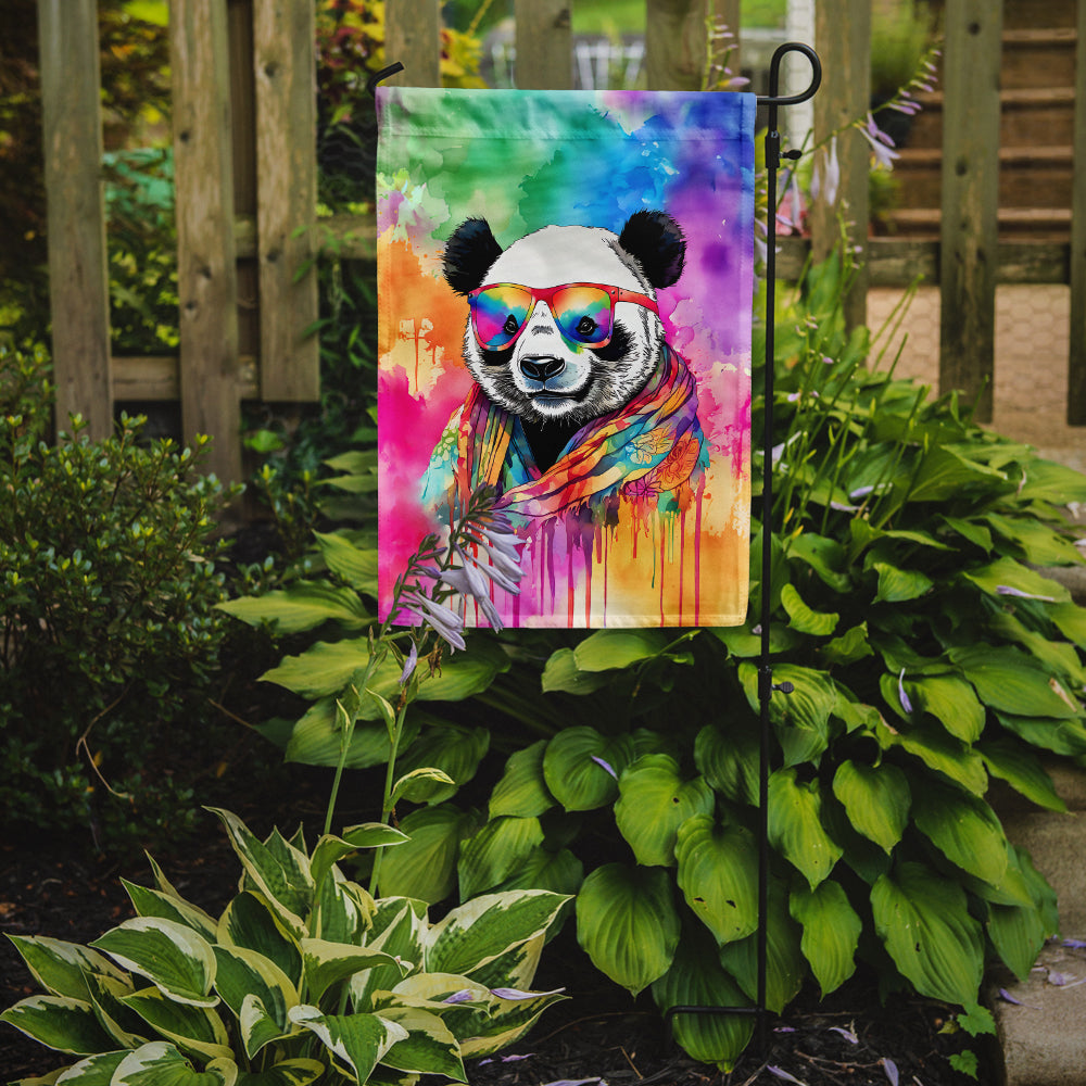 Hippie Animal Panda Garden Flag-1