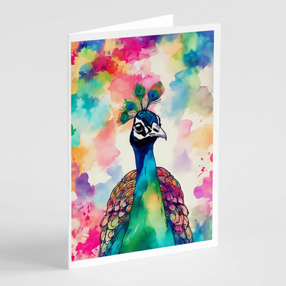 Hippie Animal Peacock Greeting Cards Pack of 8-0