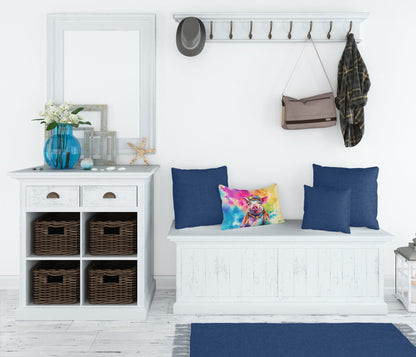 Hippie Animal Pig Throw Pillow-2