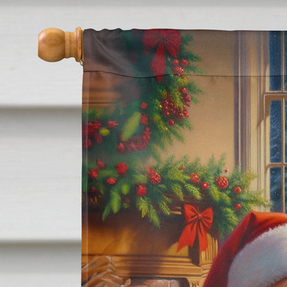 Cairn Terrier and Santa Claus House Flag-2