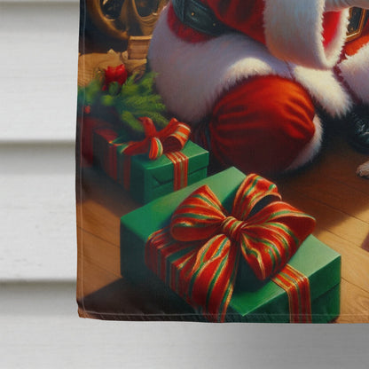 Cairn Terrier and Santa Claus House Flag-3