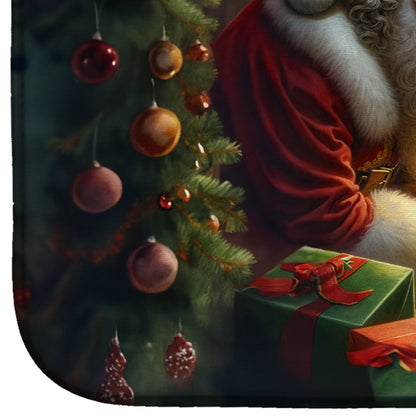 English Springer Spaniel and Santa Claus Dish Drying Mat-3