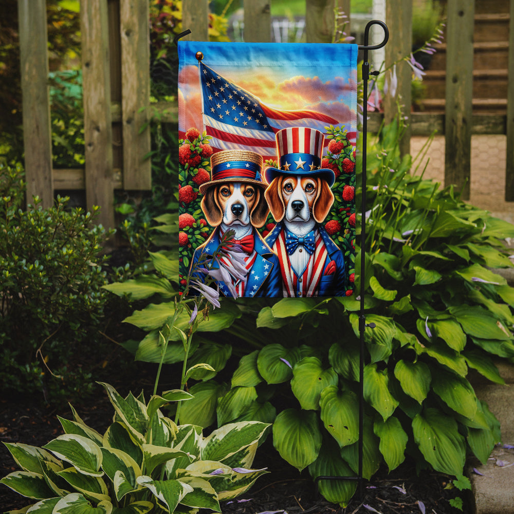 All American Beagle Garden Flag-1