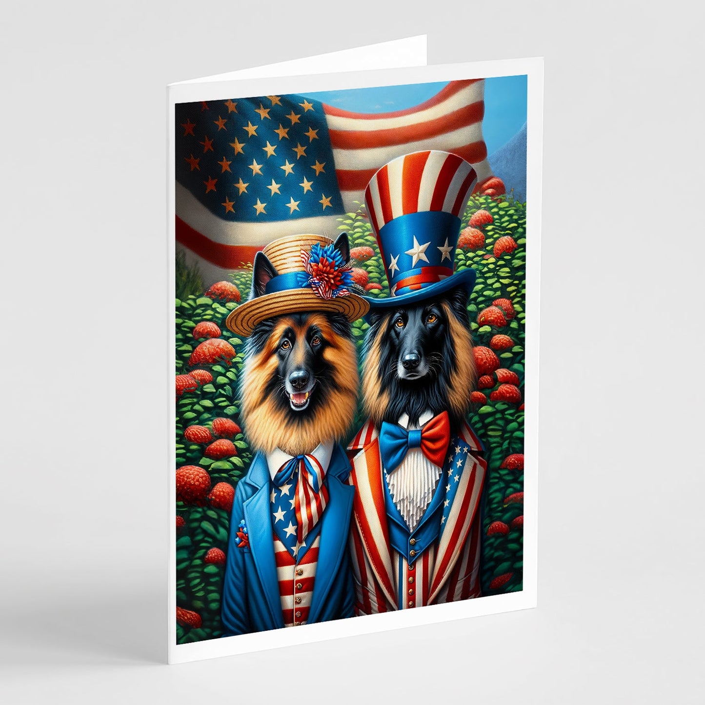 All American Belgian Tervuren Greeting Cards Pack of 8-0