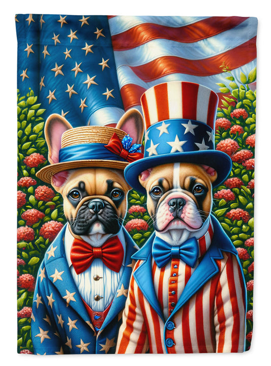 All American French Bulldog House Flag-0
