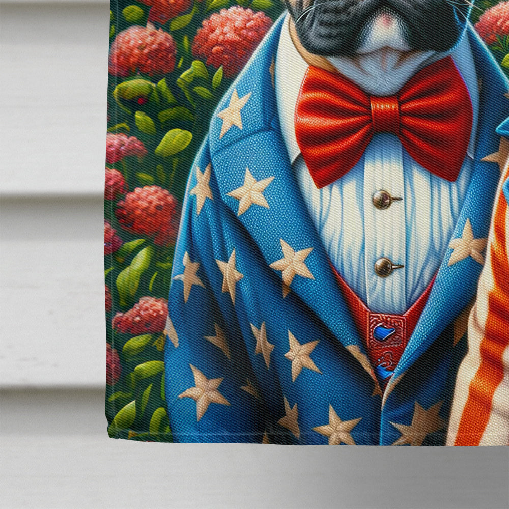 All American French Bulldog House Flag-3