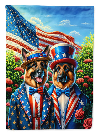 All American German Shepherd Garden Flag-0