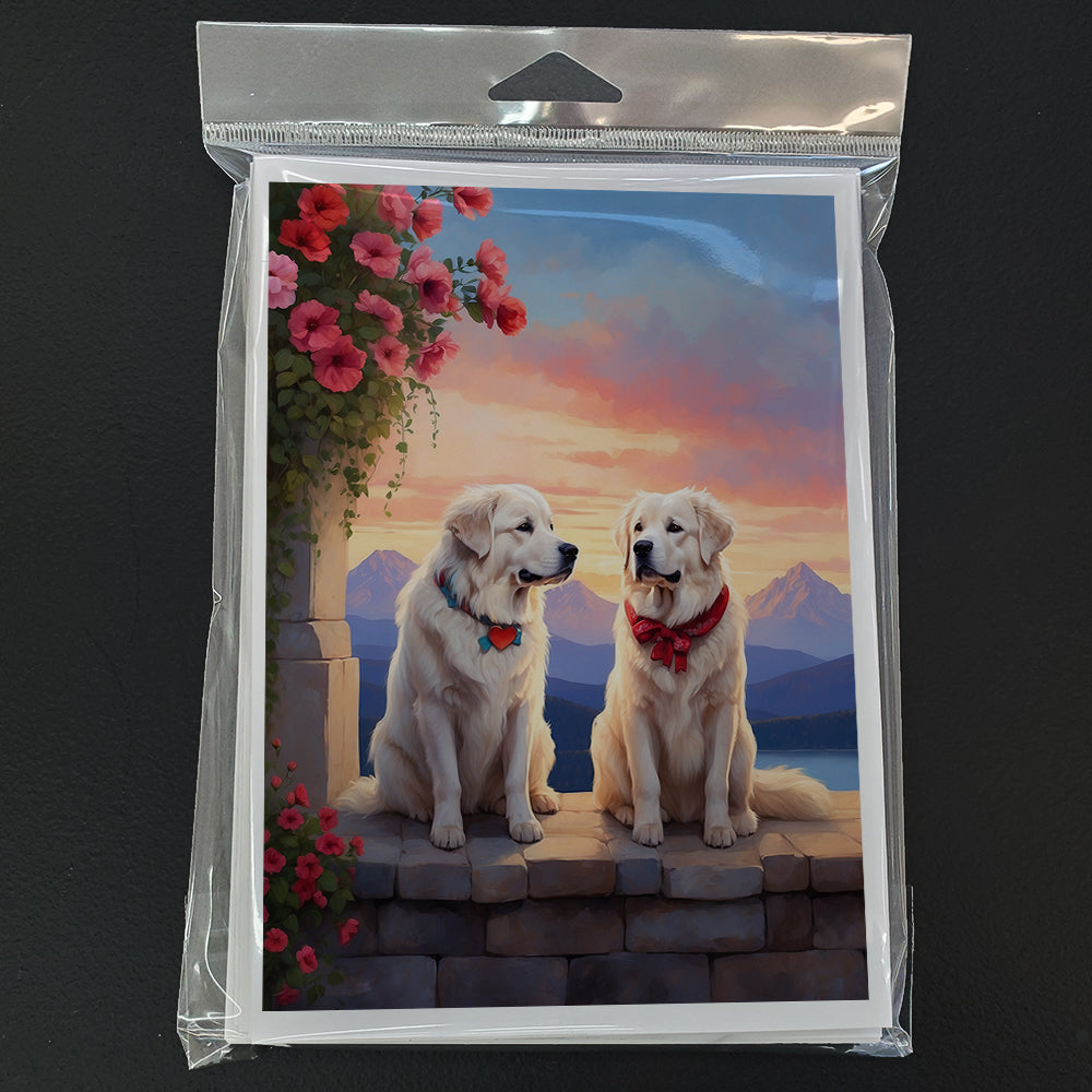 Great Pyrenees Two Hearts Greeting Cards Pack of 8-2