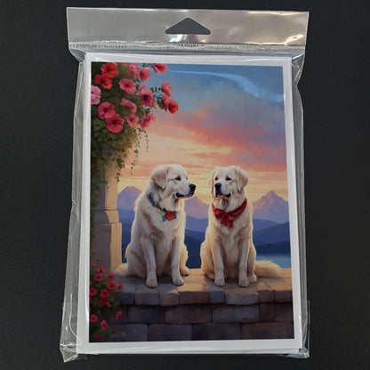 Great Pyrenees Two Hearts Greeting Cards Pack of 8-2