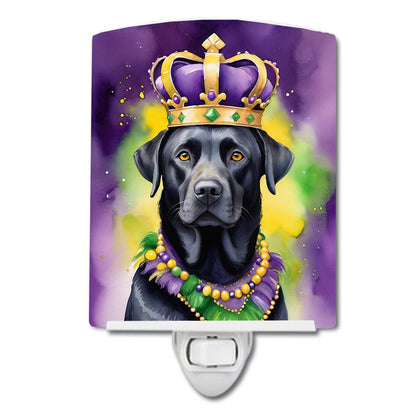 Labrador Retriever King of Mardi Gras Ceramic Night Light-0