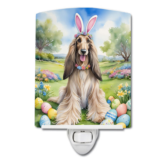 Afghan Hound Easter Egg Hunt Ceramic Night Light-0