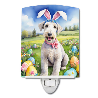 Bedlington Terrier Easter Egg Hunt Ceramic Night Light-0