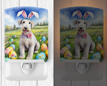 Bedlington Terrier Easter Egg Hunt Ceramic Night Light-1