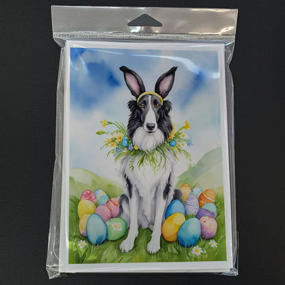 Borzoi Easter Egg Hunt Greeting Cards Pack of 8-2