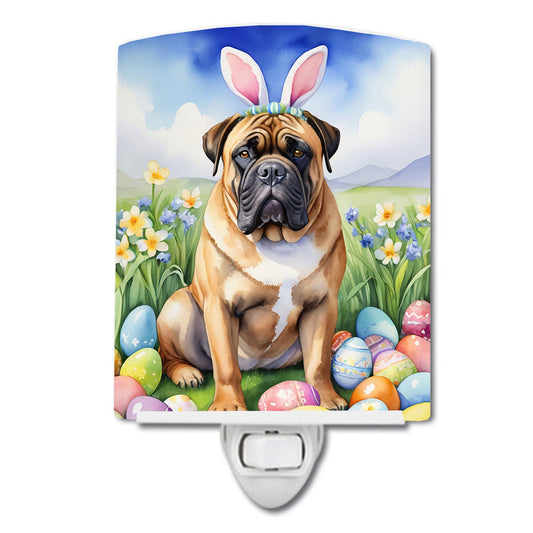 Bullmastiff Easter Egg Hunt Ceramic Night Light-0
