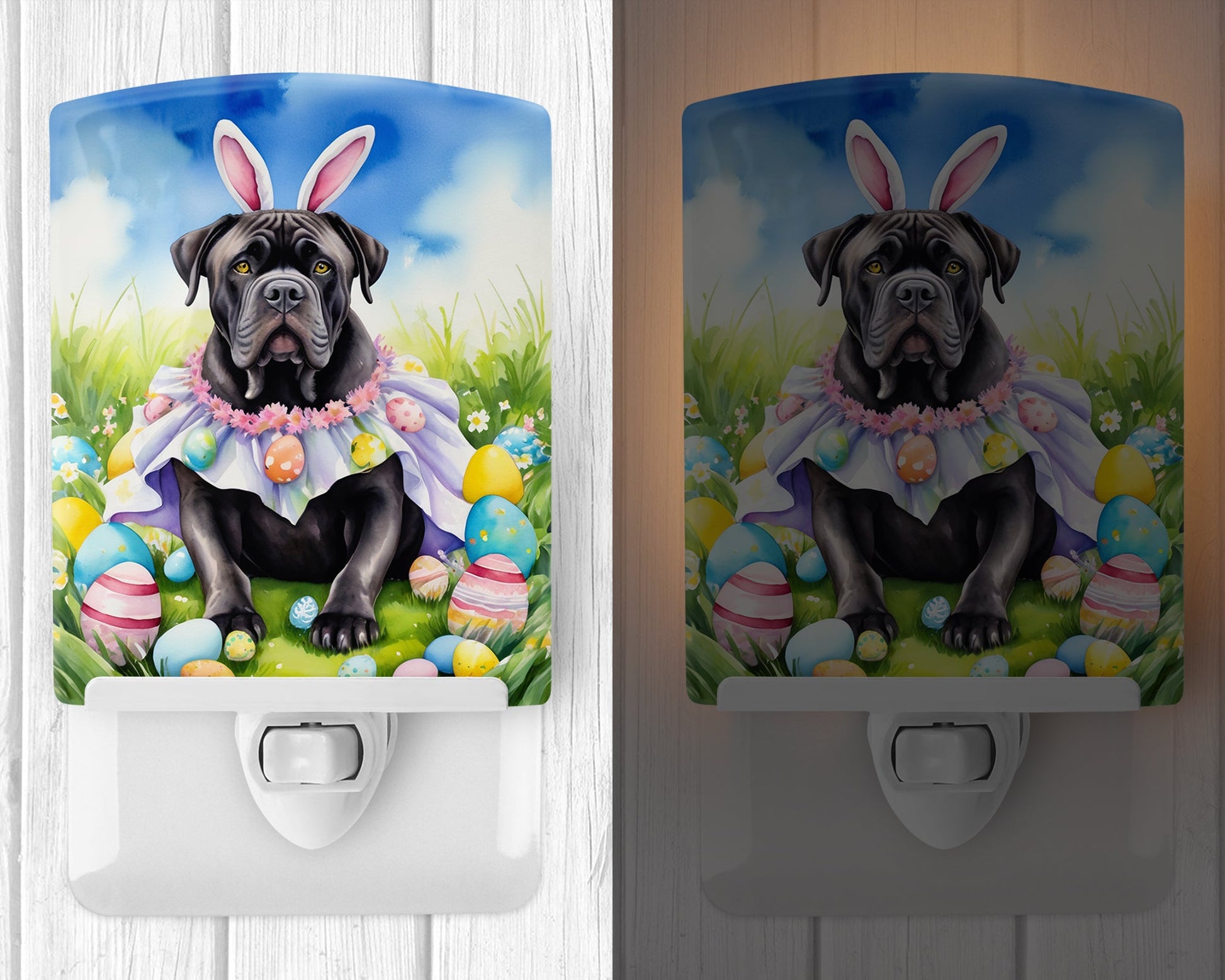 Cane Corso Easter Egg Hunt Ceramic Night Light-1