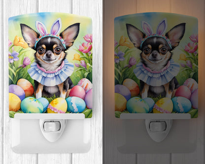 Chihuahua Easter Egg Hunt Ceramic Night Light-1
