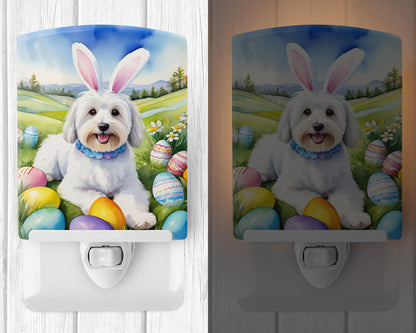 Coton de Tulear Easter Egg Hunt Ceramic Night Light-1