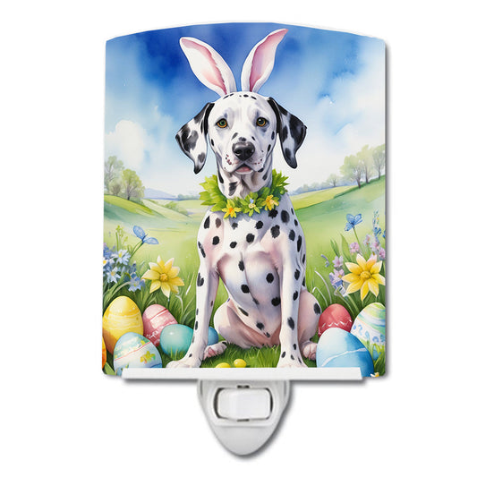 Dalmatian Easter Egg Hunt Ceramic Night Light-0