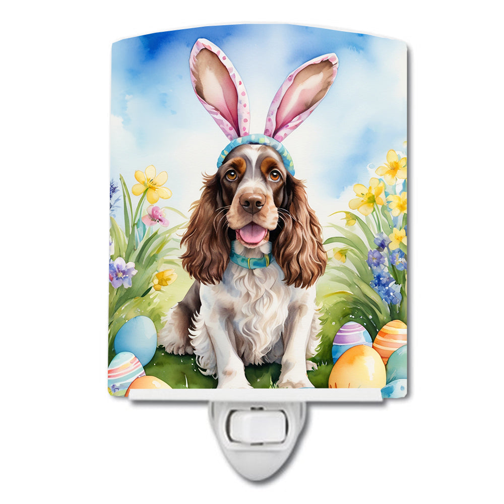 English Cocker Spaniel Easter Egg Hunt Ceramic Night Light-0
