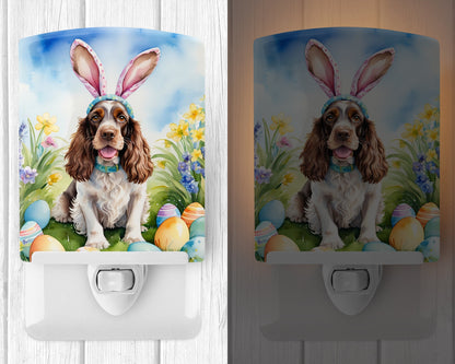 English Cocker Spaniel Easter Egg Hunt Ceramic Night Light-1