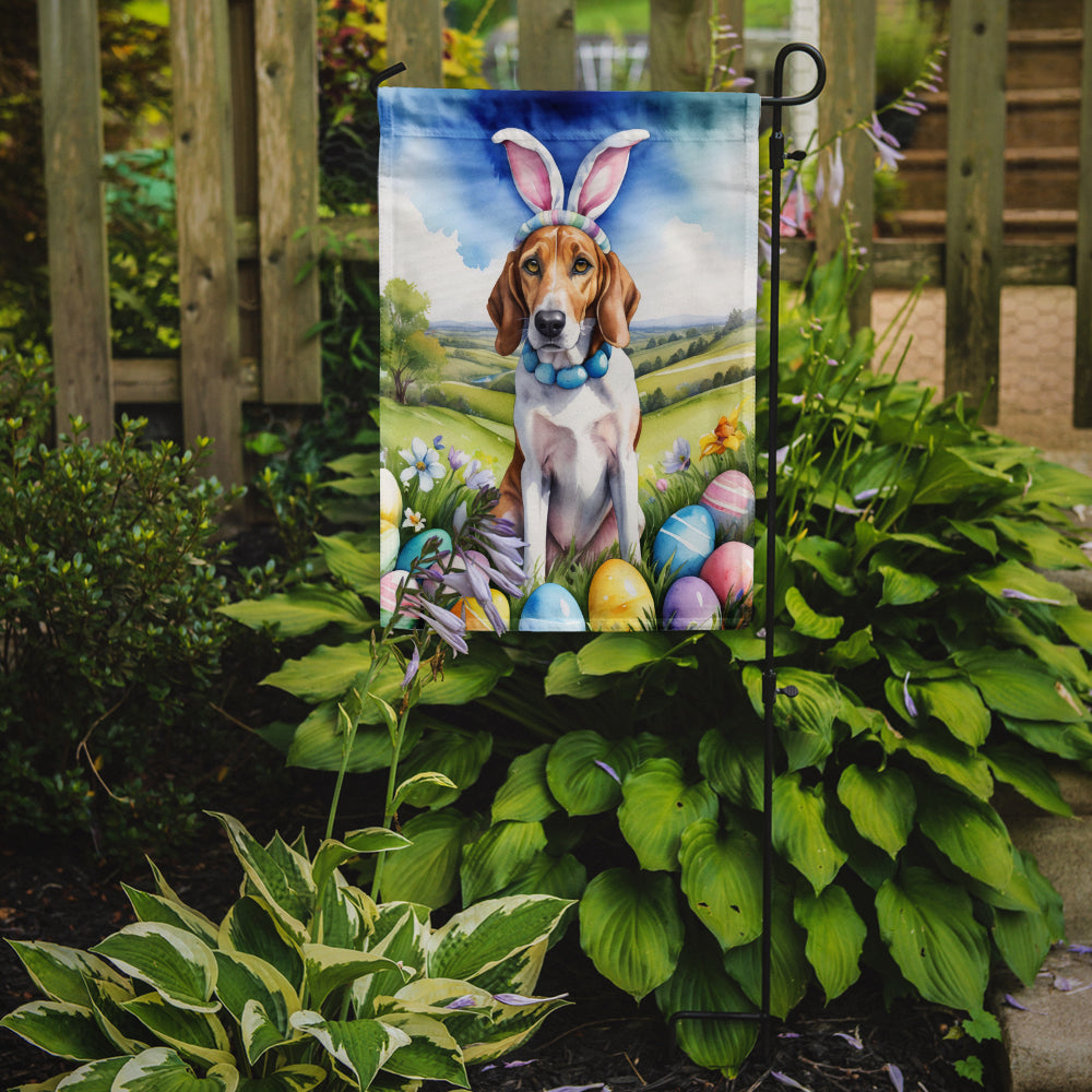 English Foxhound Easter Egg Hunt Garden Flag-1