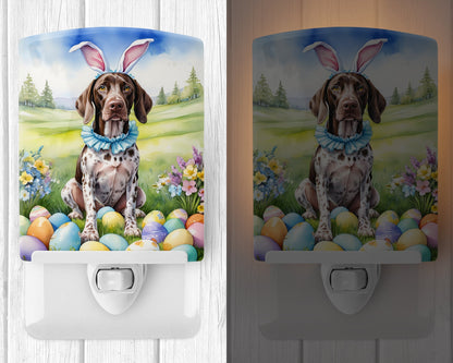 German Shorthaired Pointer Easter Egg Hunt Ceramic Night Light-1