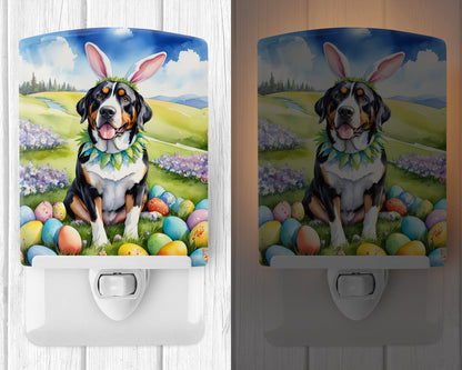 Greater Swiss Mountain Dog Easter Egg Hunt Ceramic Night Light-1