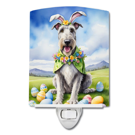 Irish Wolfhound Easter Egg Hunt Ceramic Night Light-0