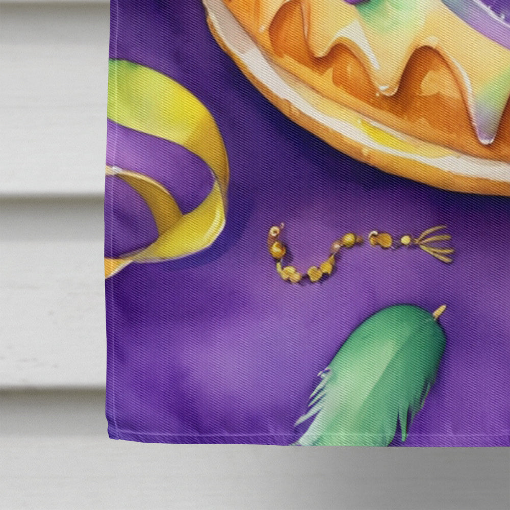 King Cake Mardi Gras House Flag-3