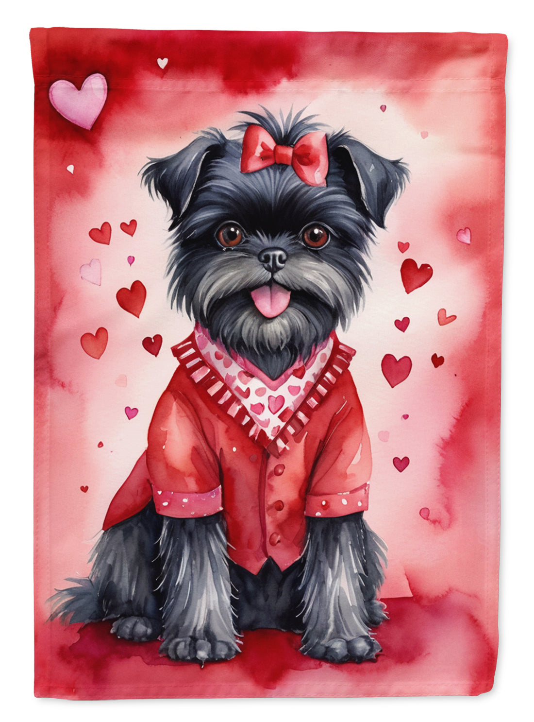Affenpinscher My Valentine Garden Flag-0