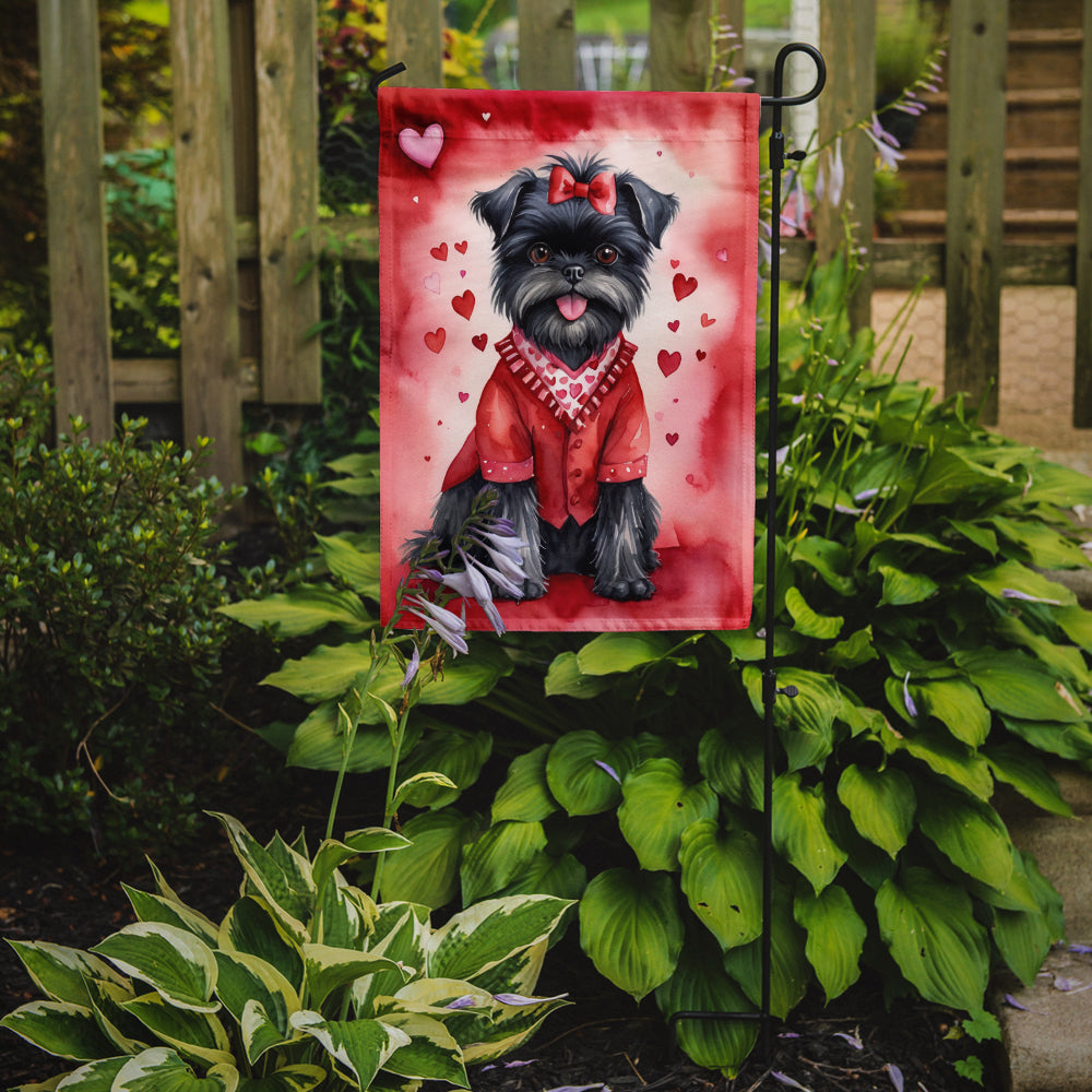 Affenpinscher My Valentine Garden Flag-1
