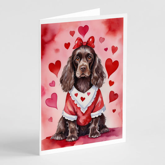 Cocker Spaniel My Valentine Greeting Cards Pack of 8-0