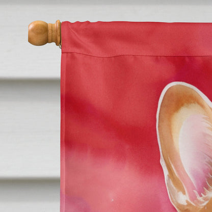 Corgi My Valentine House Flag-2