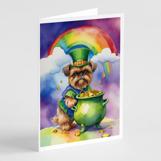 Brussels Griffon St Patrick's Day Greeting Cards Pack of 8-0