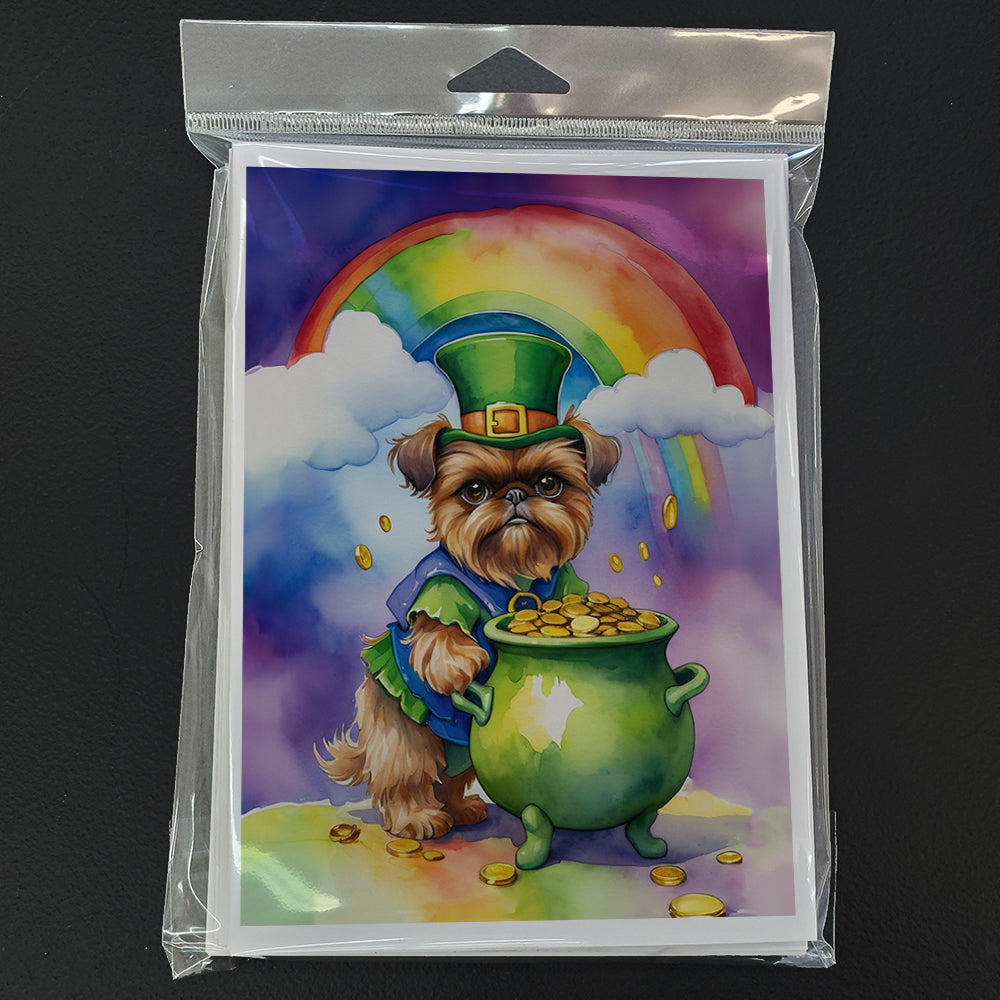 Brussels Griffon St Patrick's Day Greeting Cards Pack of 8-2