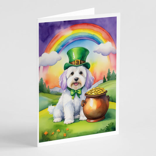 Coton de Tulear St Patrick's Day Greeting Cards Pack of 8-0