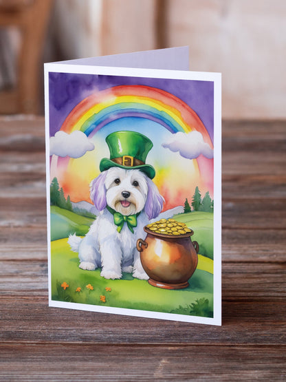 Coton de Tulear St Patrick's Day Greeting Cards Pack of 8-1