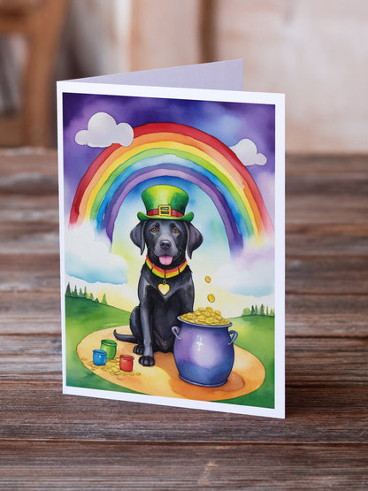 Labrador Retriever St Patrick's Day Greeting Cards Pack of 8-1
