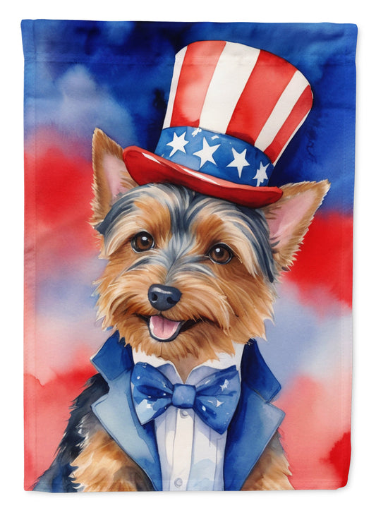 Australian Terrier Patriotic American Garden Flag-0