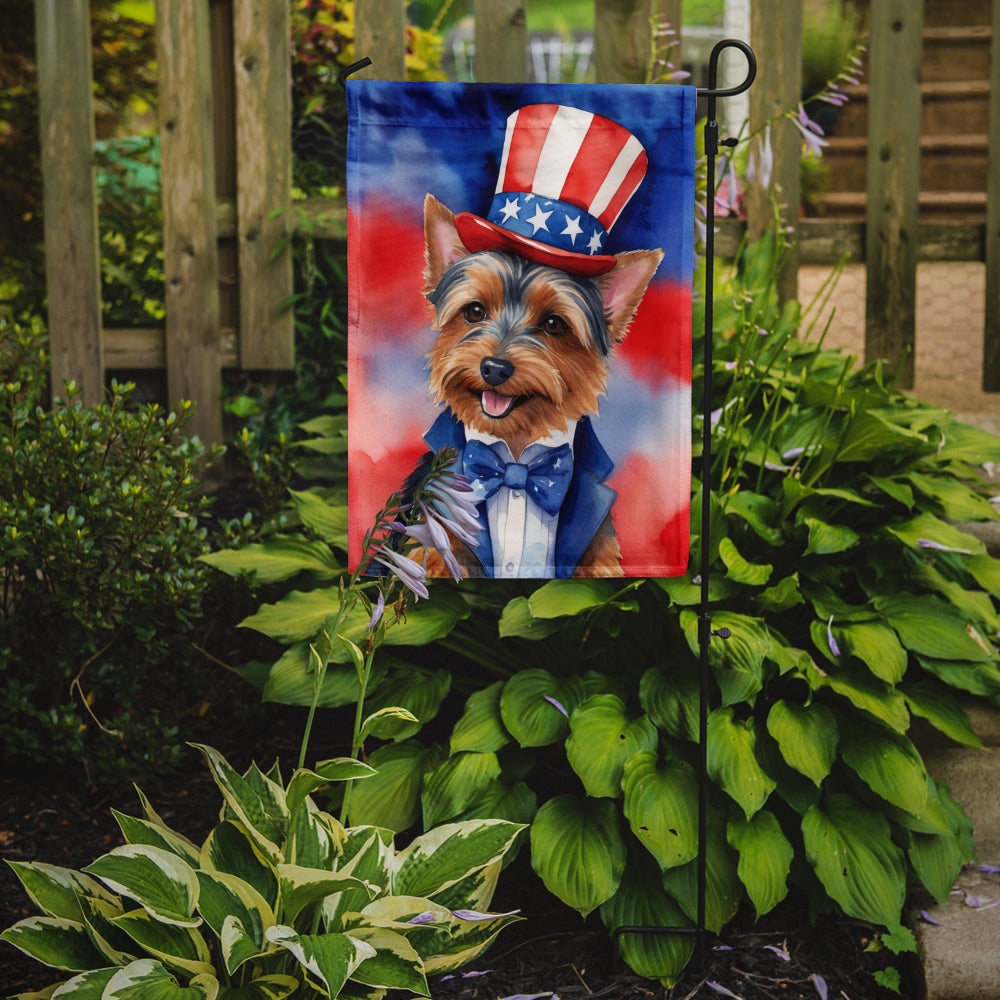 Australian Terrier Patriotic American Garden Flag-1
