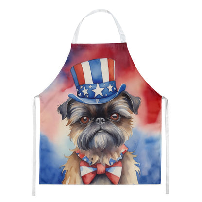 Brussels Griffon Patriotic American Apron-0