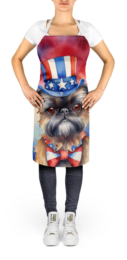 Brussels Griffon Patriotic American Apron-1