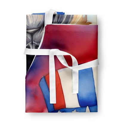 Brussels Griffon Patriotic American Apron-2