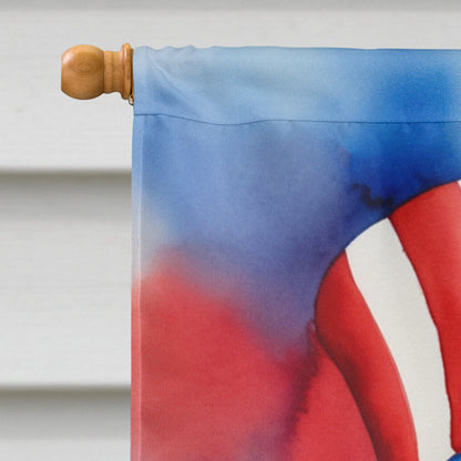 Dachshund Patriotic American House Flag-2
